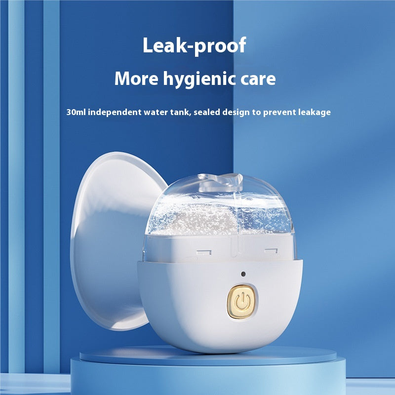 Rechargeable Eye Care Machine Handheld Warm Compress for Eye Fatigue Relief - White