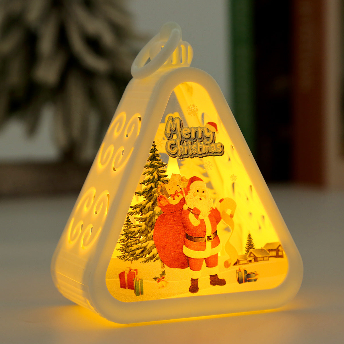 Retro Electric Candle Lamp Christmas Decorations Luminous Ornaments