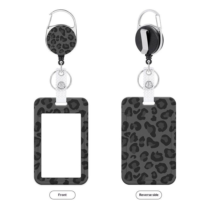 Retractable Lanyard Card Holder with Pull-Out Slot for ID Badges