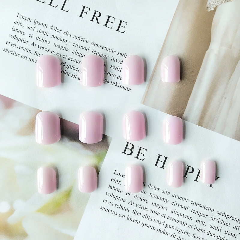 24-Piece Nail Art Kit with Pink Nail Polish, Stickers, Glue & File – Perfect for Parties & Daily Wear