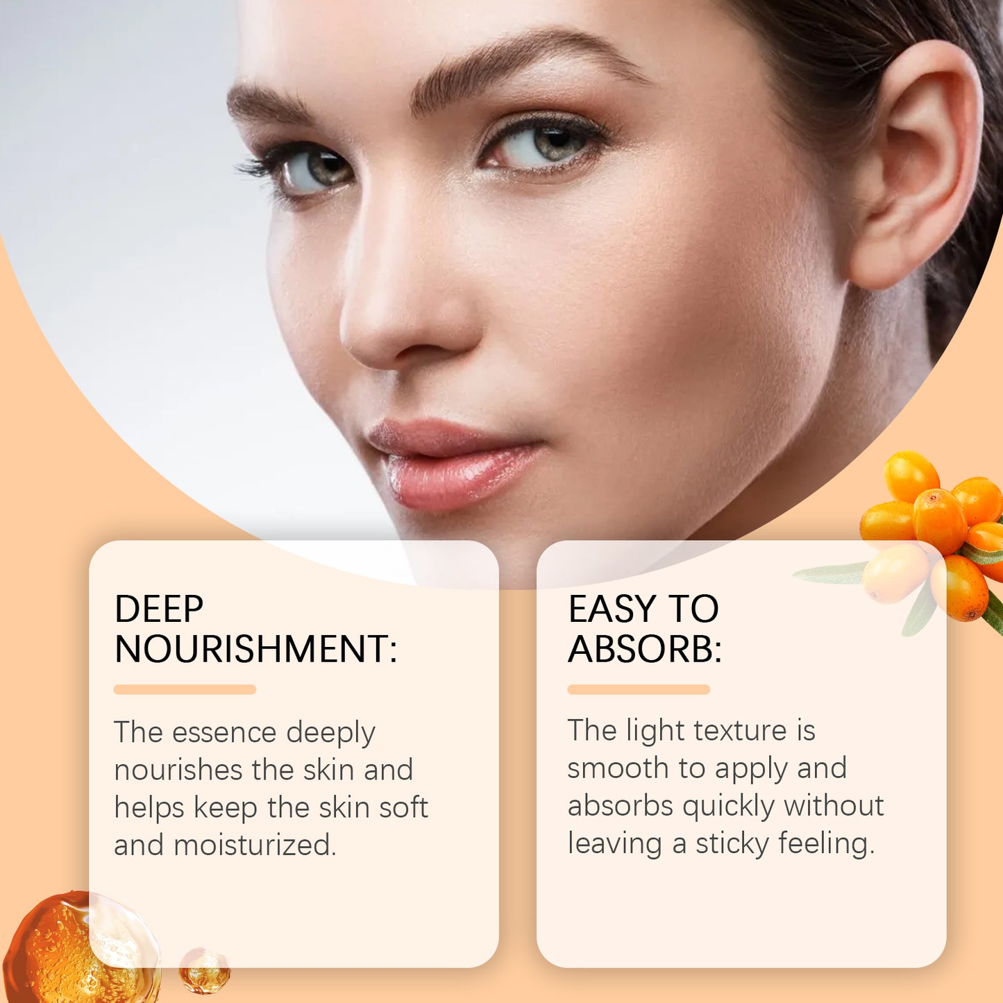 Astaxanthin Facial Essence Serum - Brightening and Hydrating Skin Care 50ml