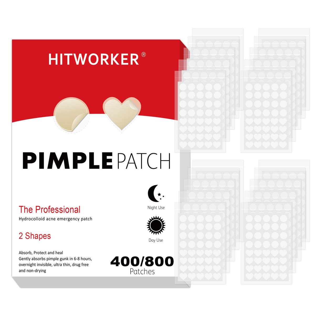 Acne Patches Blackhead Removal 400-800 Pcs - Face Skin Care Nighttime & Daytime
