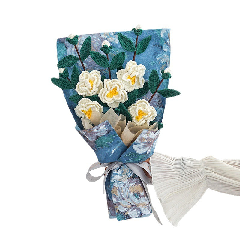 Artificial Flower Bouquet - Camellia Handmade Dried Flower Decor