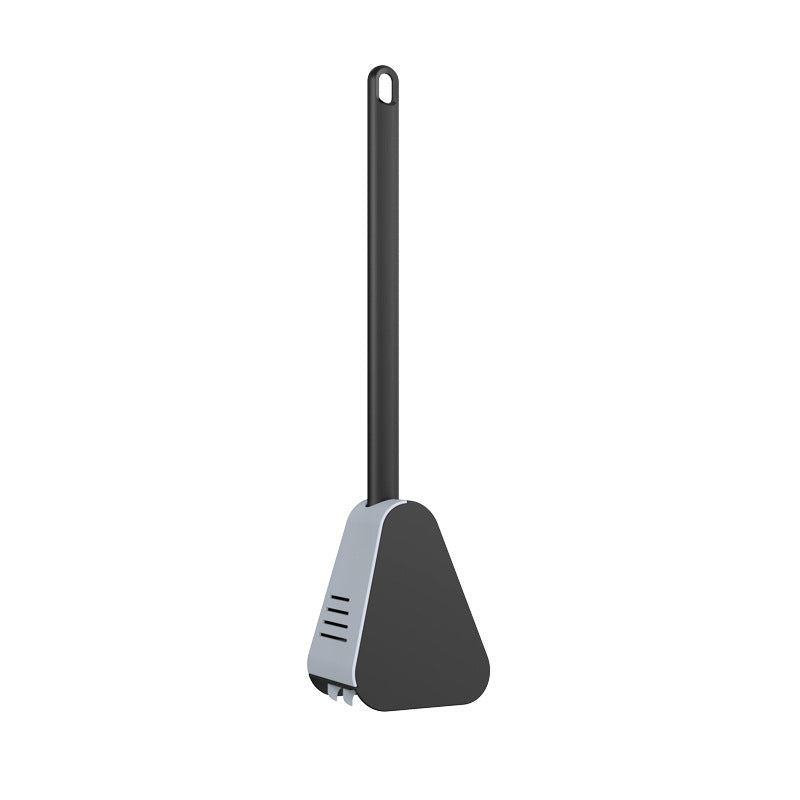 Long Handle Plastic Toilet Brush with No Dead Ends - Easy Cleaning & Hanging Option