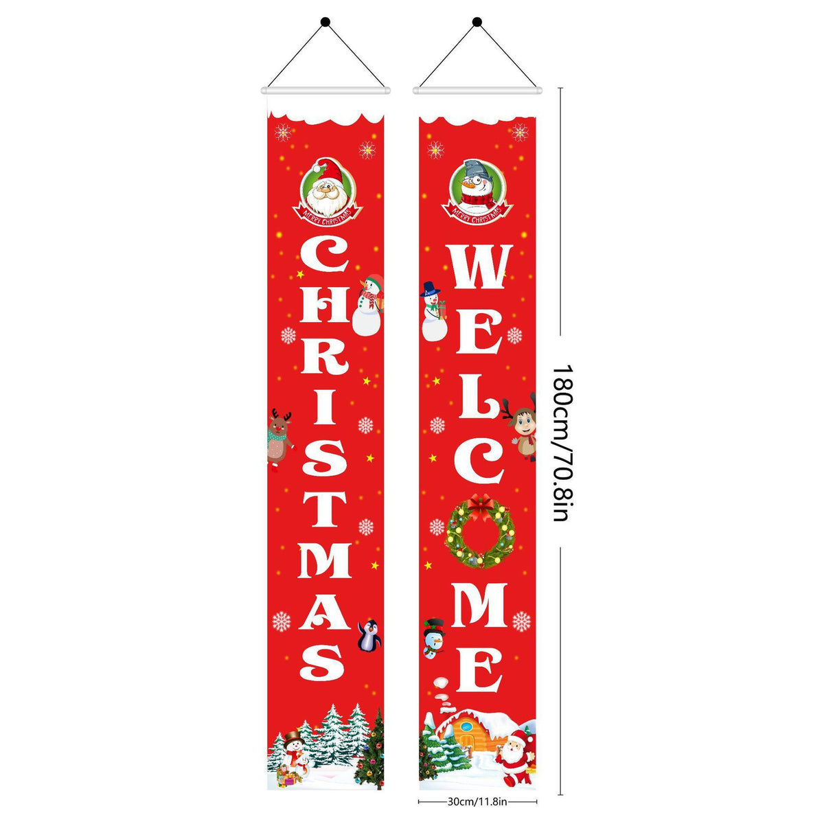 Christmas Snowman and Penguin Holiday Decoration Set - Festive Home Decor