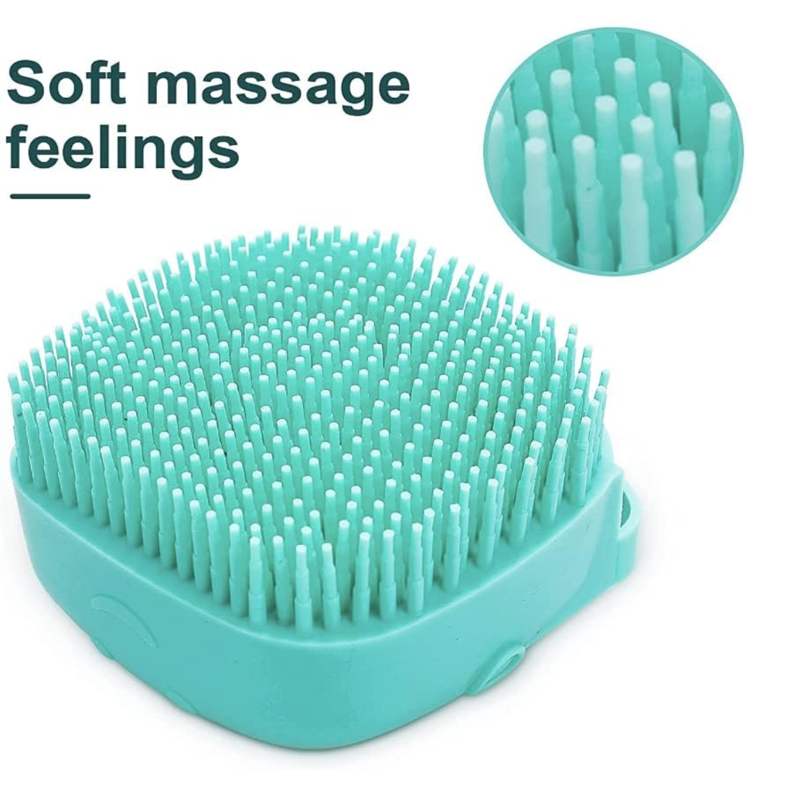 Pet Bath Massage Brush for Dogs and Cats Soft Silicone Grooming Tool
