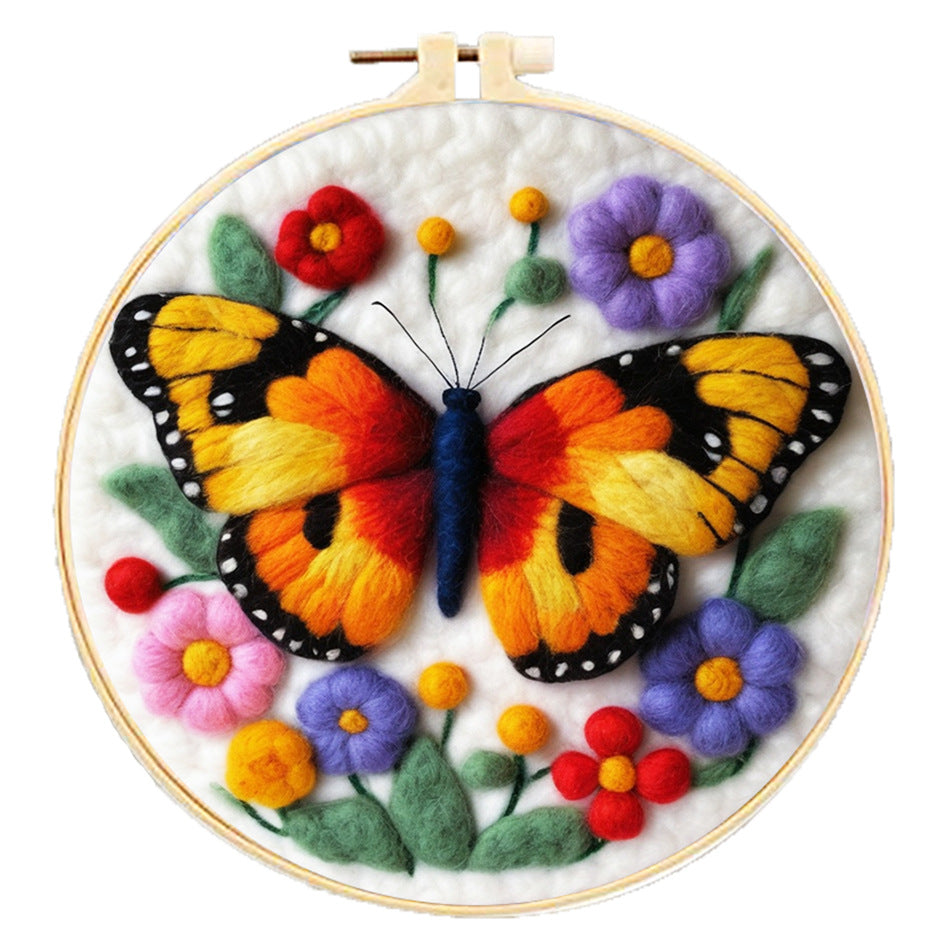 Embroidery Needle Felt Blanket Painting Kit - House Decor & Crafts