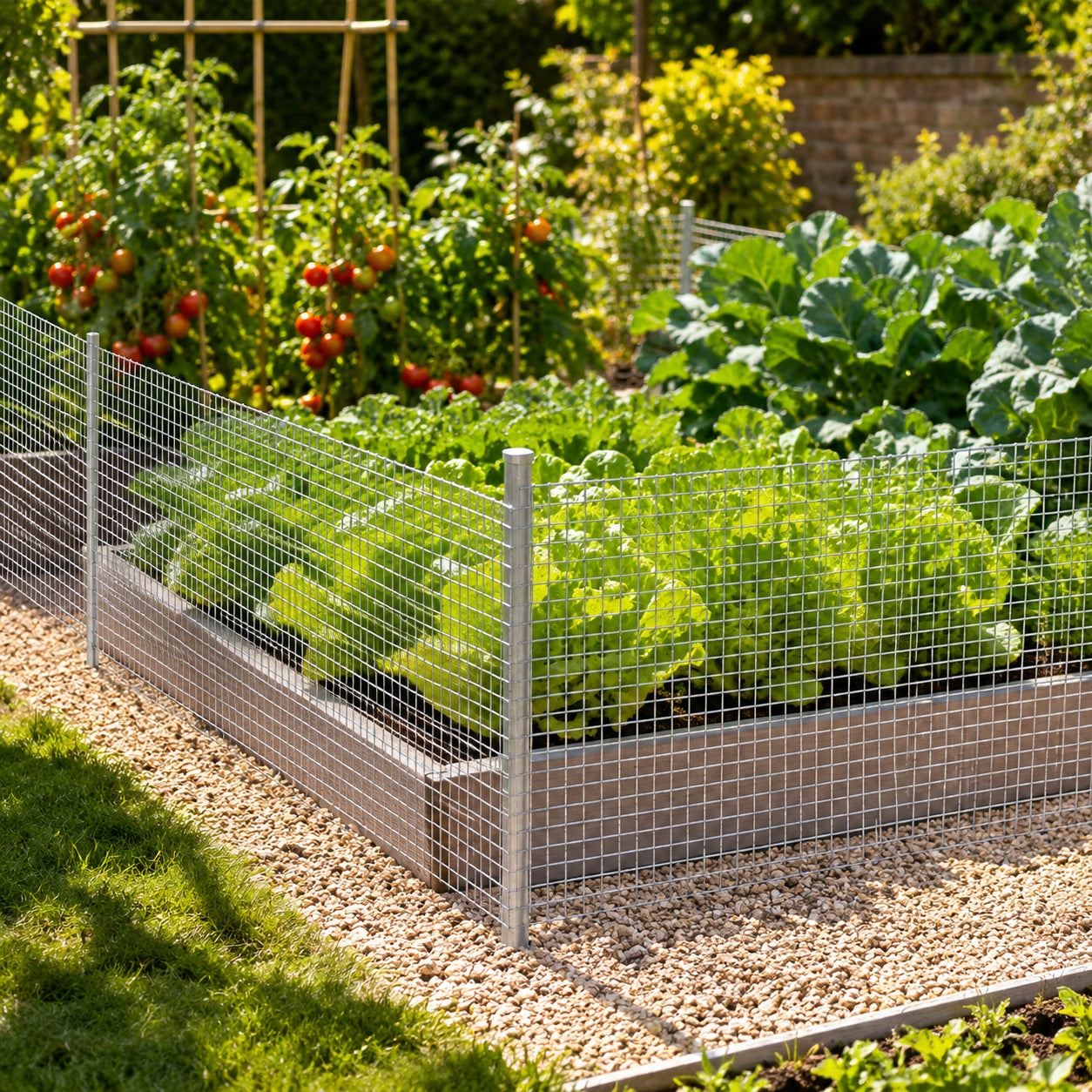 24in x 50ft Silver Metal Mesh - Welded Chicken Wire Roll