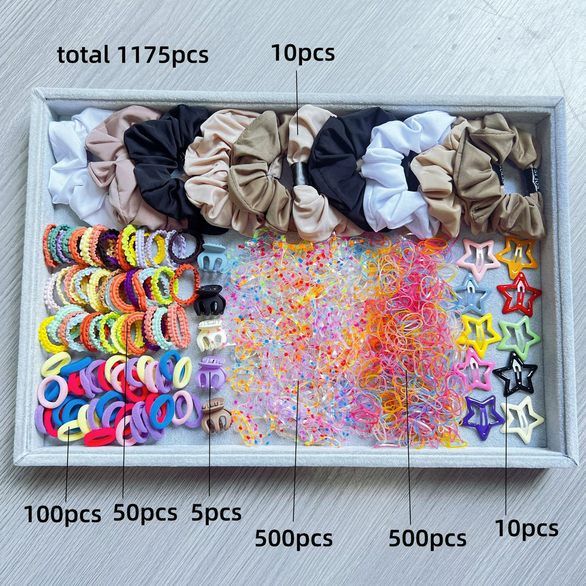 Cute Hair Tie Set for Kids - Colorful Hair Rings