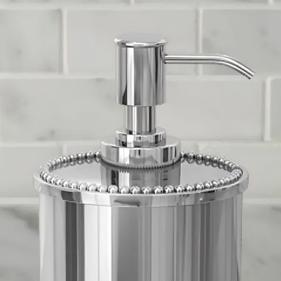 Stainless Steel Liquid Soap Dispenser Pump Bottle Bathroom Vanity &