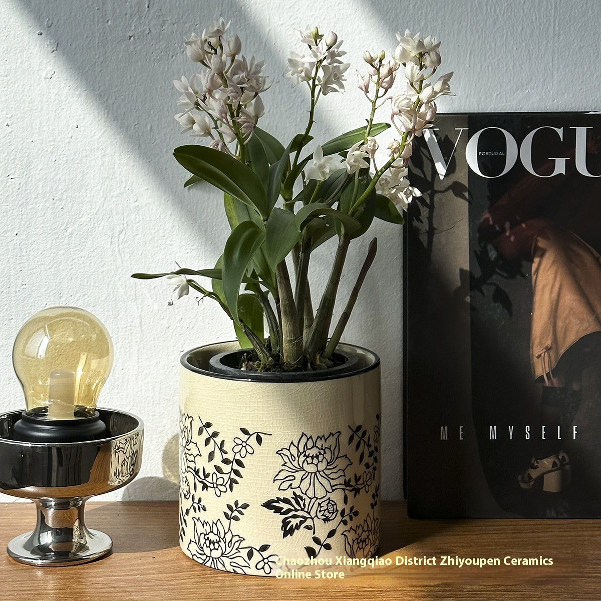 Ceramic Flower Pot for Home & Garden - Decorative Plant Container, Various Styles