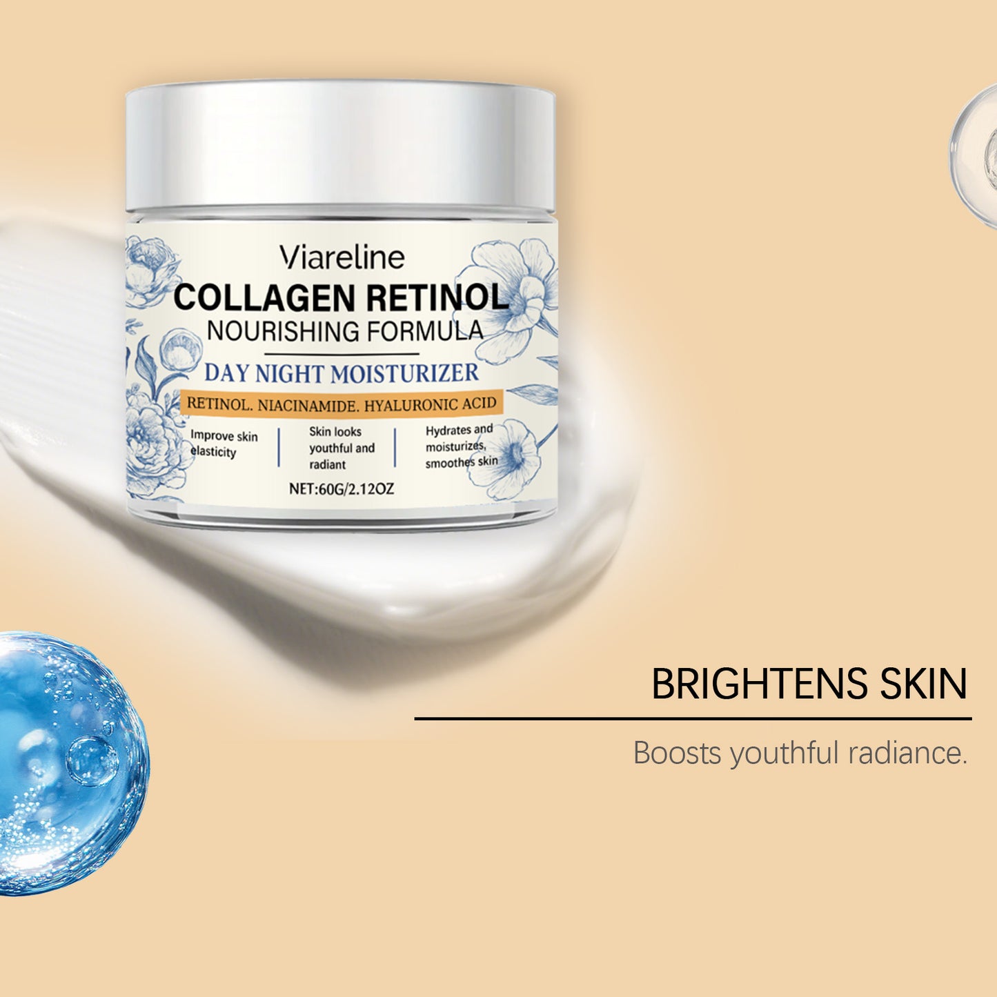 Retinol Moisturizing Face Cream - Firming & Hydrating Facial Skin Care