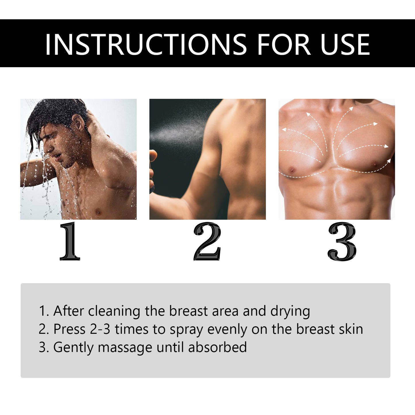 Body Firming & Toning Spray - 100ml Chest & Muscle Contouring Formula