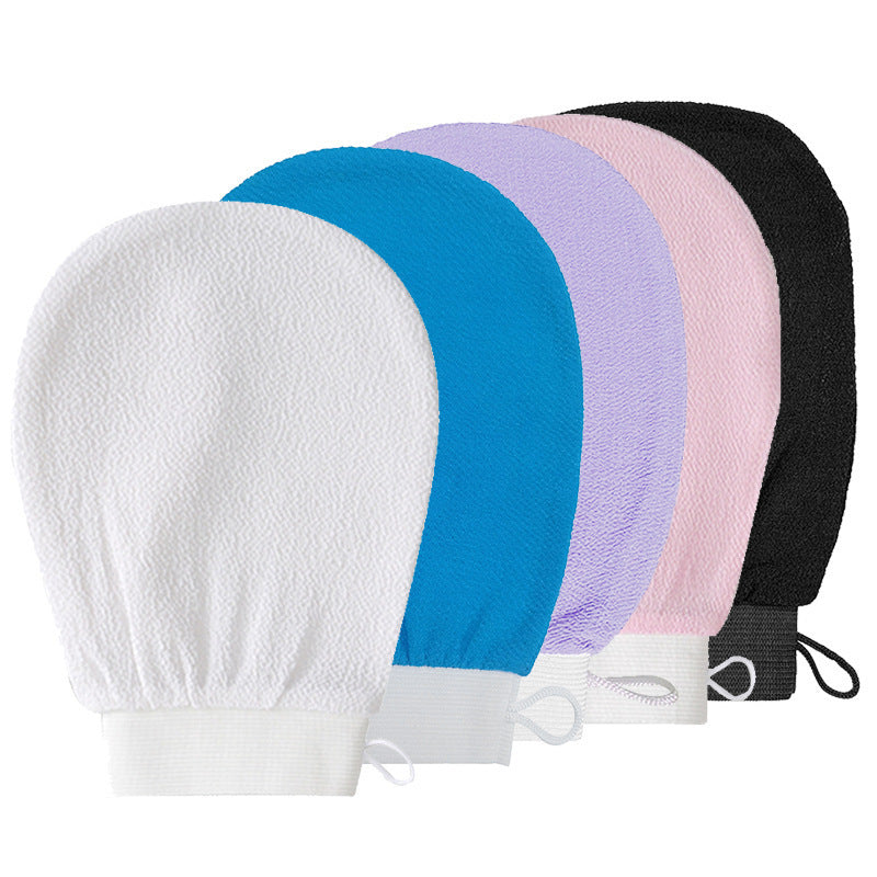 Medium Fine Sand Viscose Fiber Bath Gloves for Men and Women