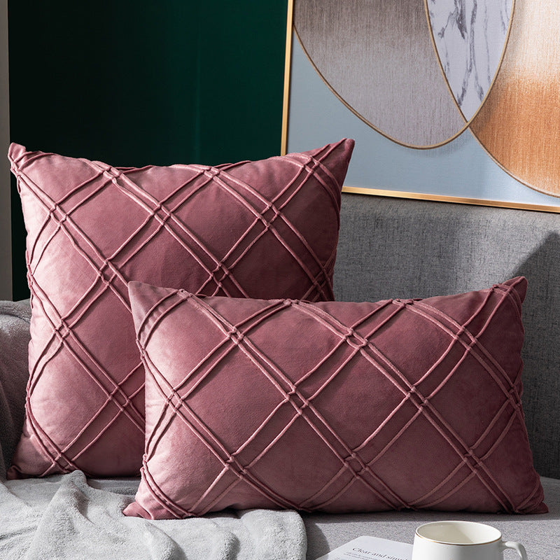 Velvet Pillowcase for Sofa Bed 43x43cm - Multiple Colors & Styles