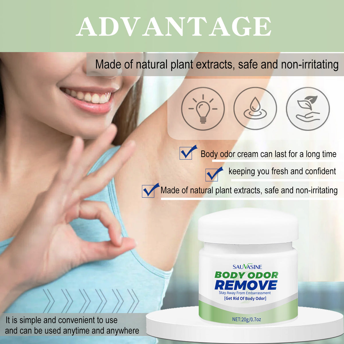 Body Care Odor Cream 20g