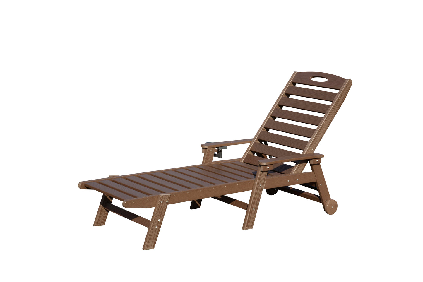 Patio Lounge Chair Outdoor, HDPE Outdoor Chaise With Reclining