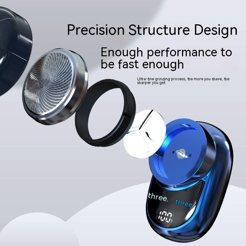 Portable Electric Shaver for Men Rechargeable Waterproof Compact Razor