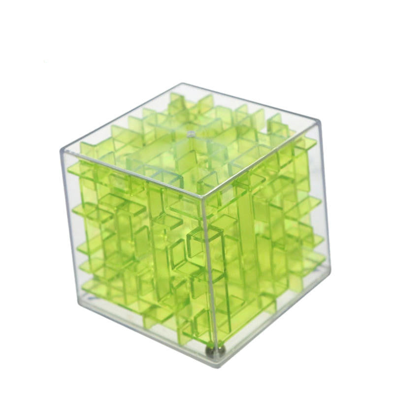 Rubik's Cube Balancing Magic Ball - Transparent Blue & Green 9.5cm