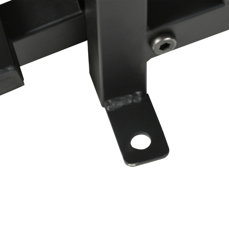 Metal Garden Bridge with 660 lbs Capacity, Safety Rail, Vine Motifs, Black