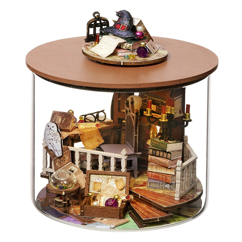3D Architectural Wooden Model Kit - DIY Cabin Dream Bottle Assembly