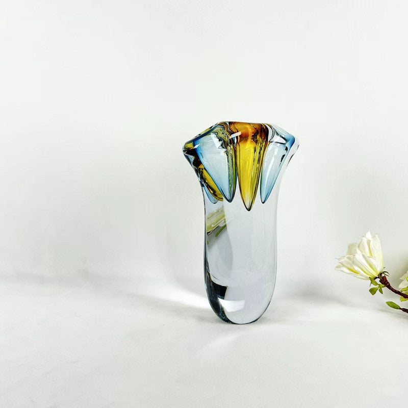 High-End Heavy Glass Vase - Modern Home Decor & Gift Idea
