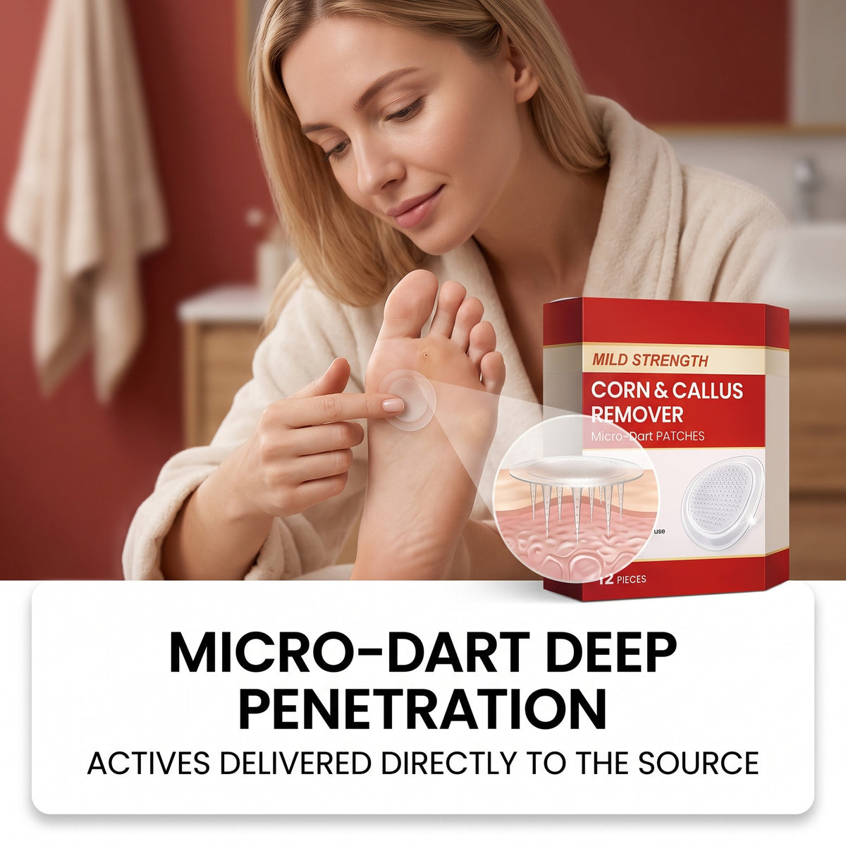 Foot Moisturizing Patches - 12 Pieces