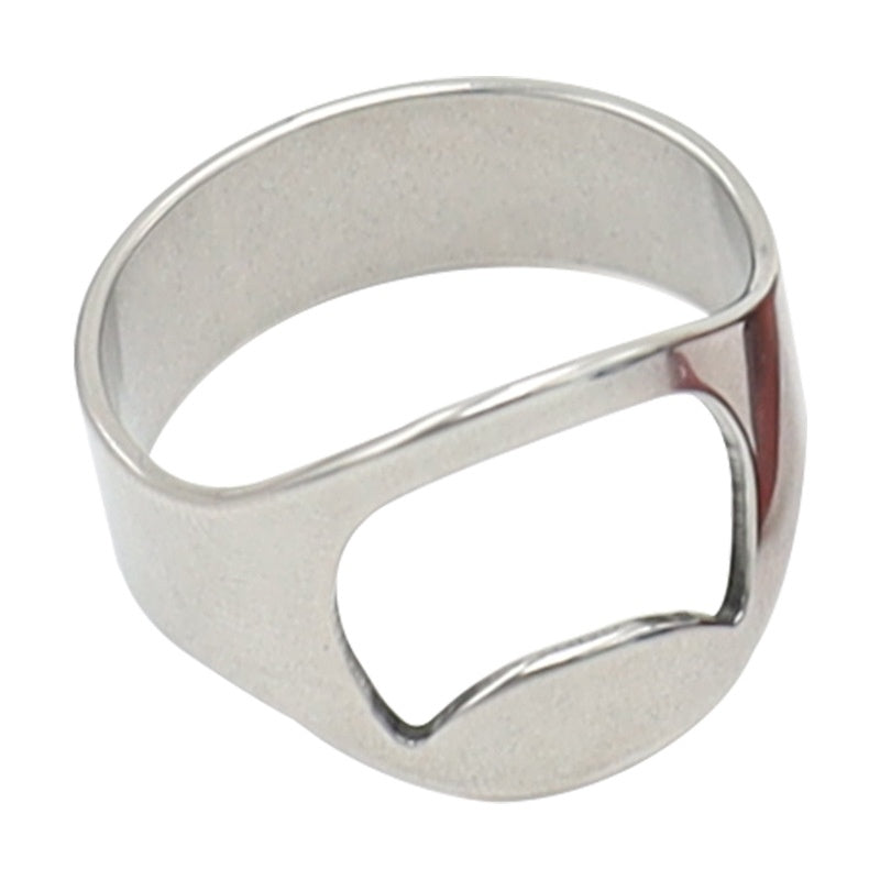 Stainless Steel Ring Bottle Opener for Beer and Corkscrew Bar Tool