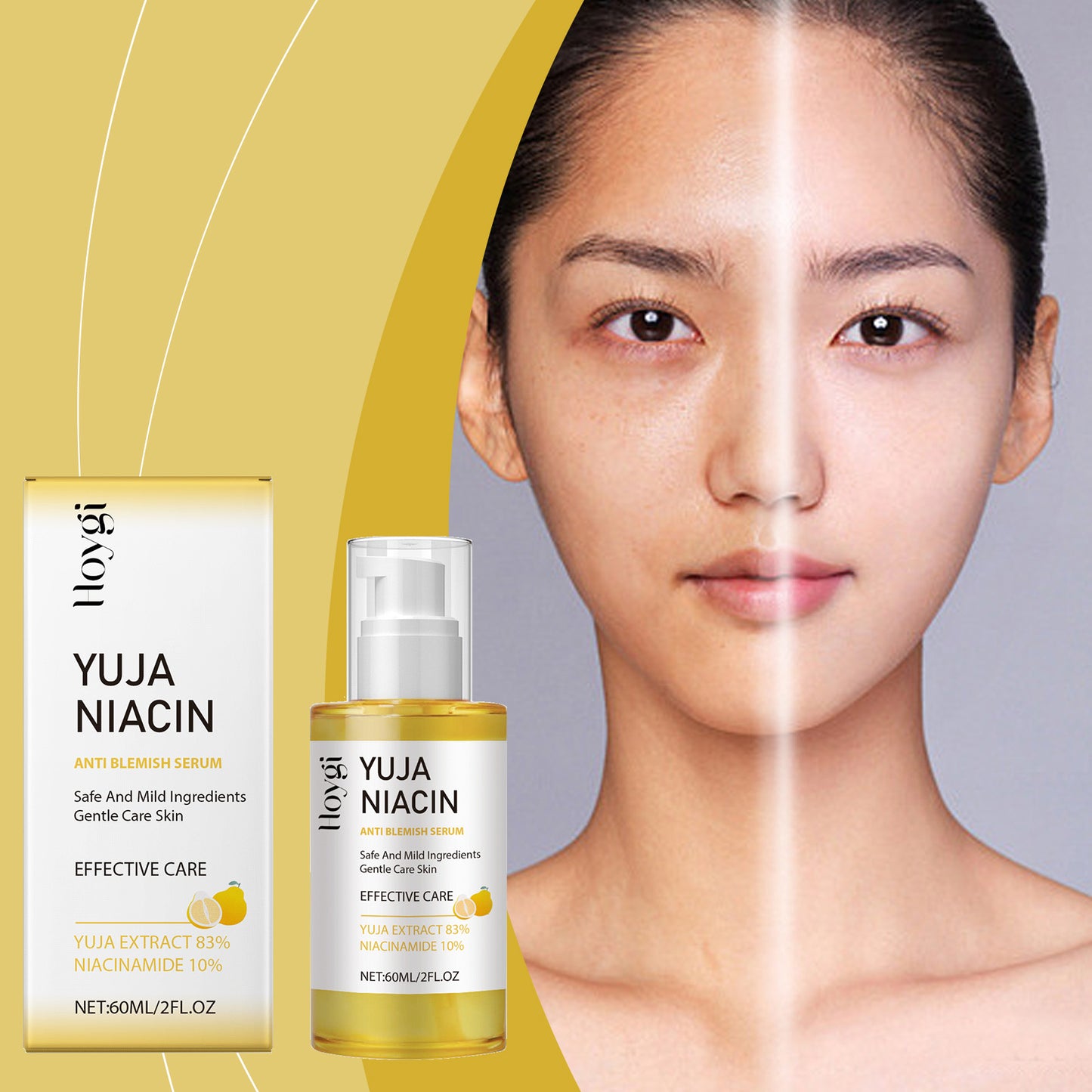 Nicotinamide Brightening Face Serum with Hyaluronic Acid - 60ml