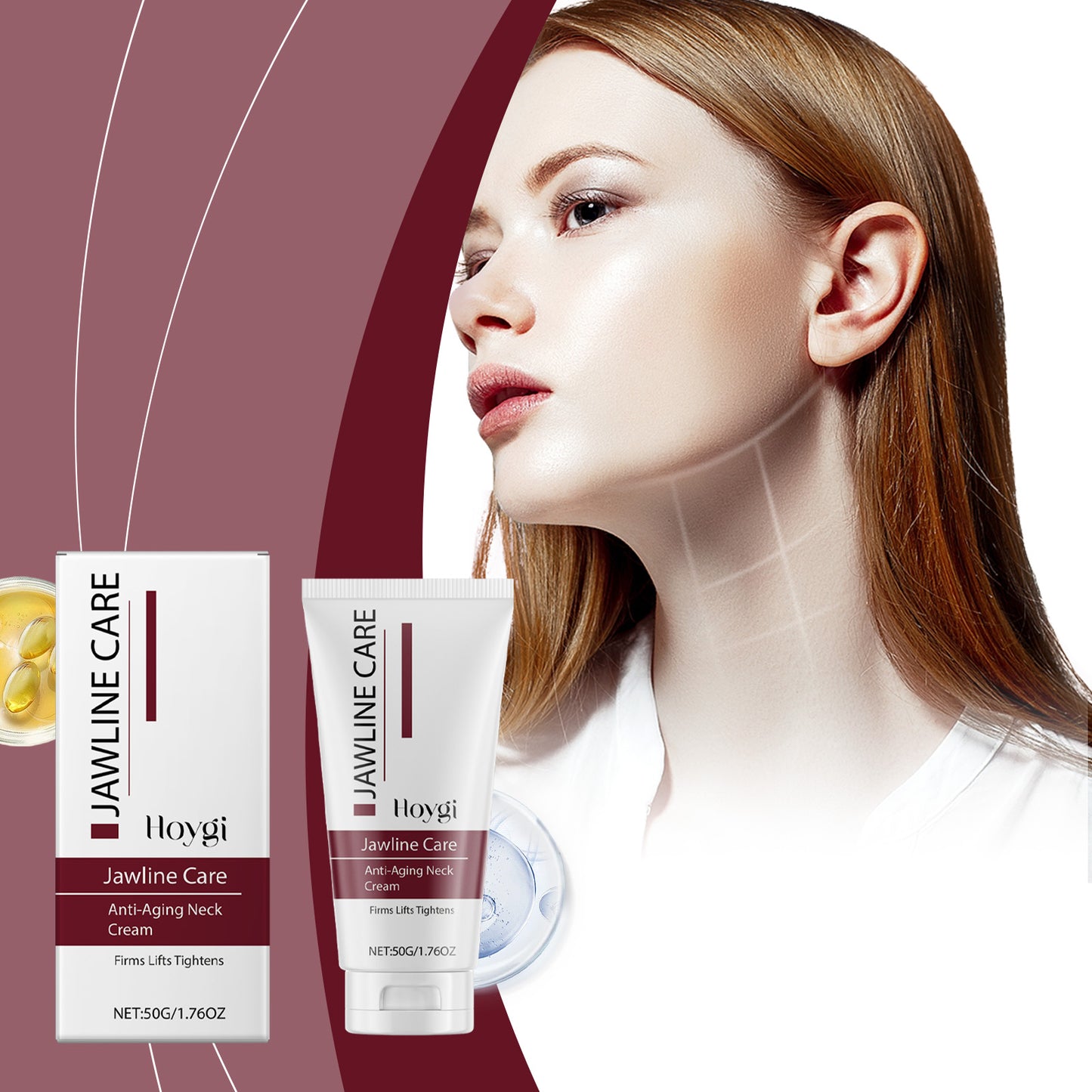 Firming Neck Cream - Moisturizing Anti-Aging Skin Care for Neck Contour