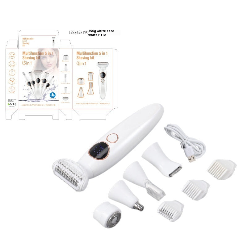 5-in-1 Women's Waterproof Body Hair Shaver