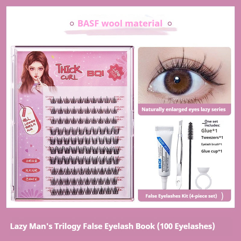 False Eyelash Book Set - Large Capacity Lazy Trilogy & Comic Style