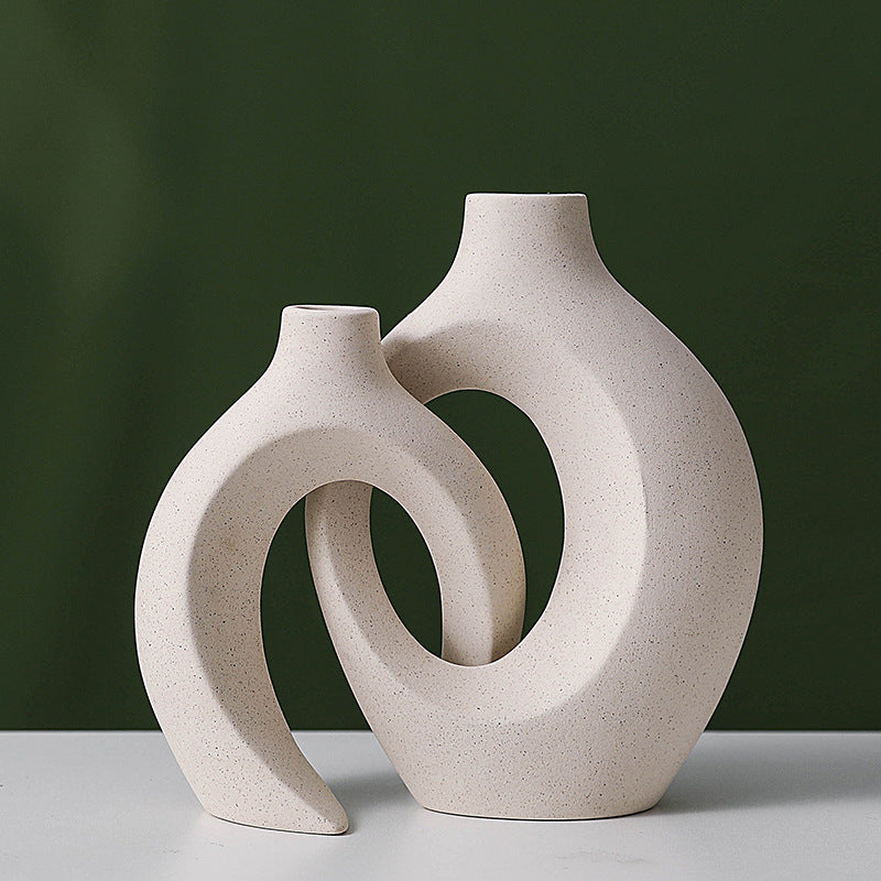 Hydroponic Vase for Home & Garden - Decorative Ceramic Plant Container