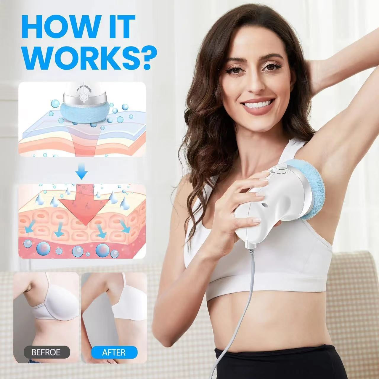 Multi-Function Handheld Massage Device with Vibrating Function and Essential Oil Set