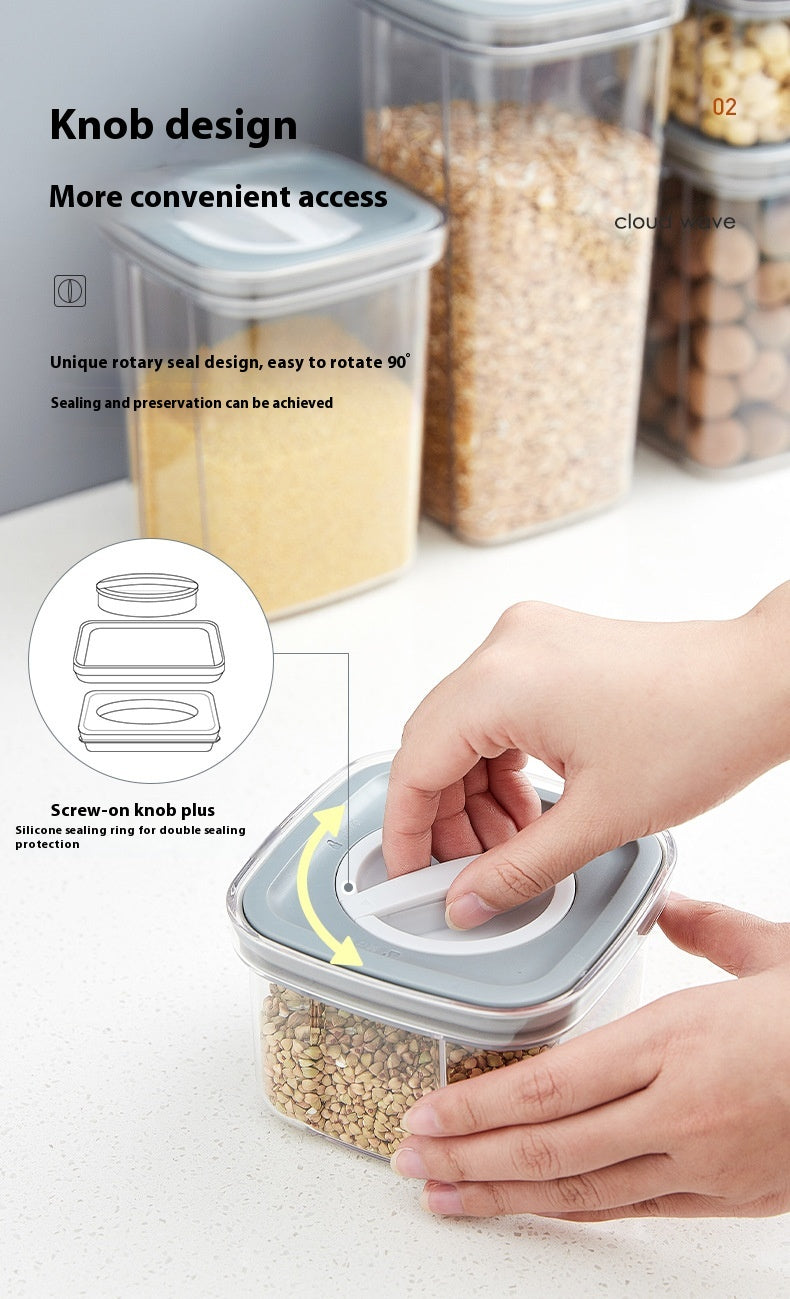 Kitchen Spiral Storage Jar Set - Vacuum Sealed Food Storage Containers