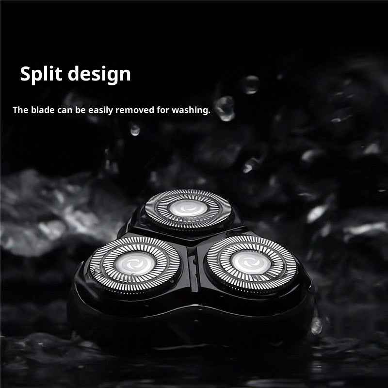 Portable Electric Shaver - USB Rechargeable, 60min Battery, Black