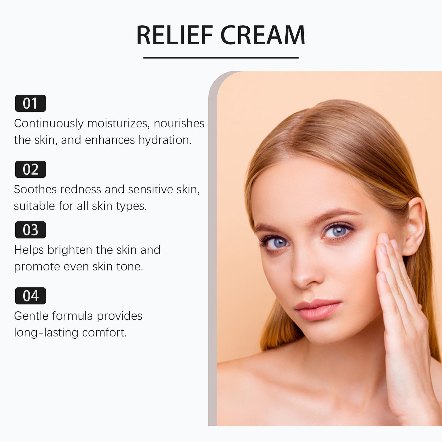 Brightening Facial Moisturizing Cream with Vitamin E and Glycerin
