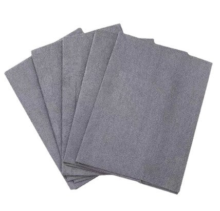 Gray Glass Cleaning Rag 20 x 25 Inches - Surface and Window Wipes