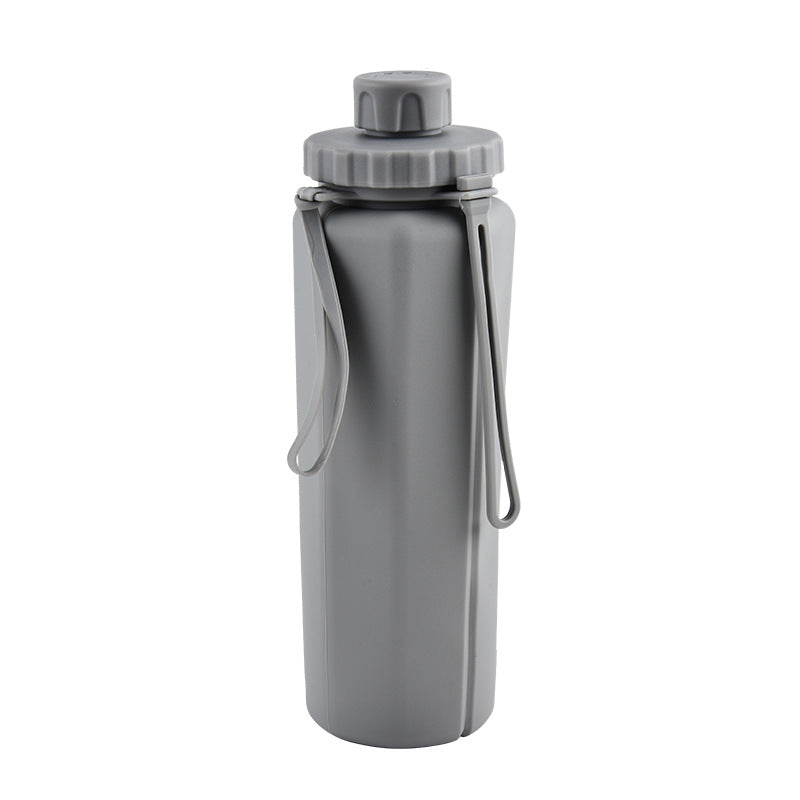 Silicone Folding Water Bottle 600ml for Outdoor Sports and Travel