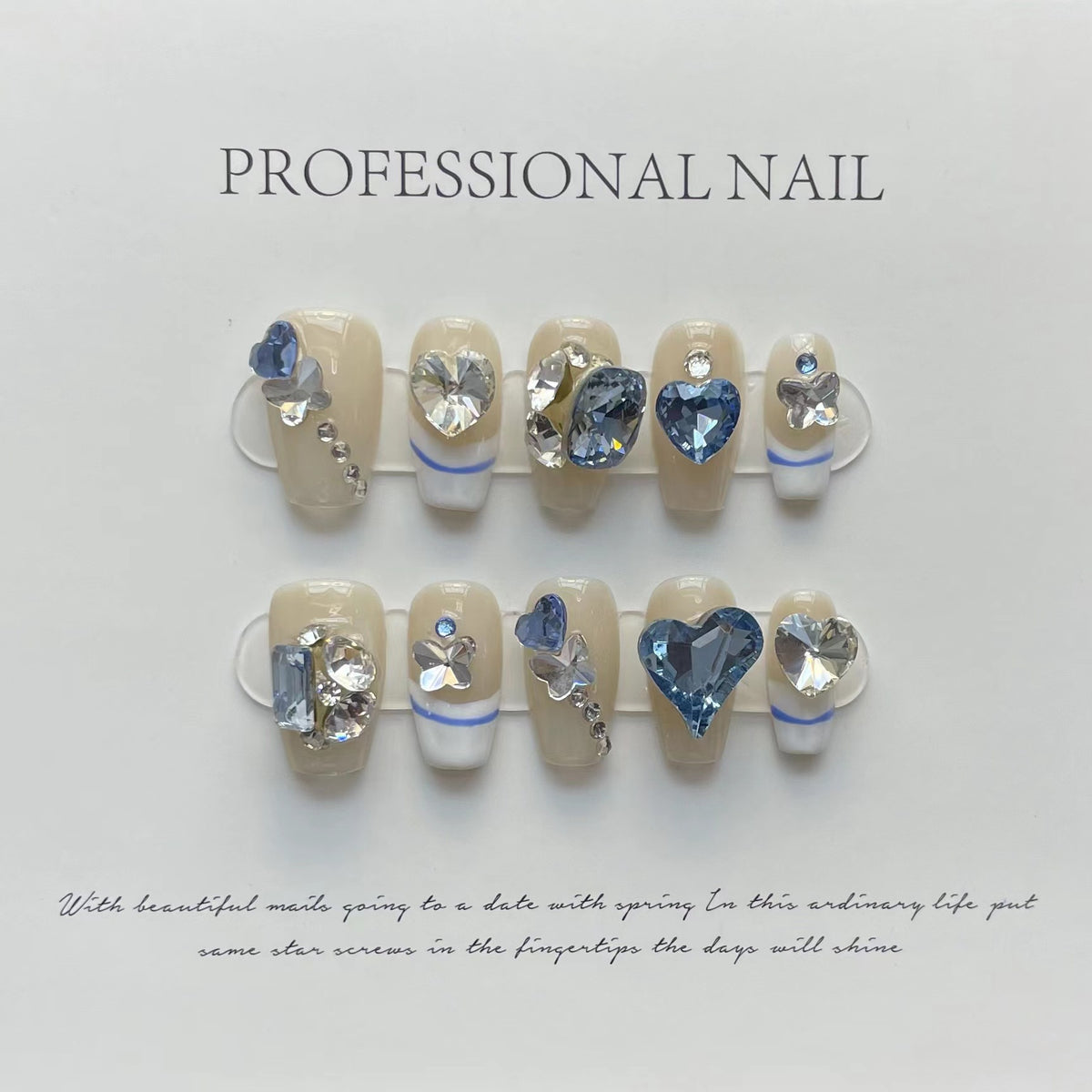 Nail Stickers Removable Patch - 10 Pair Set
