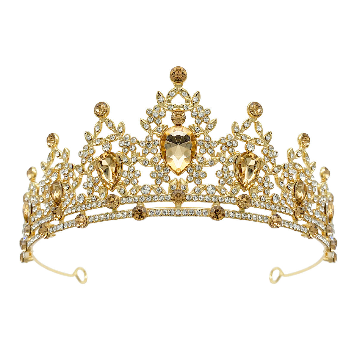 Rhinestone Crown Headband Wedding Hair Accessory