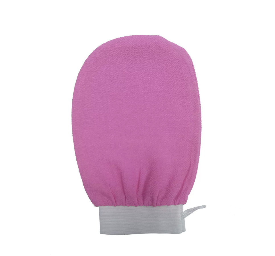 Exfoliating Shower Glove Set for Body Scrubbing and Tanning Prep - Reusable Loofah Mitts