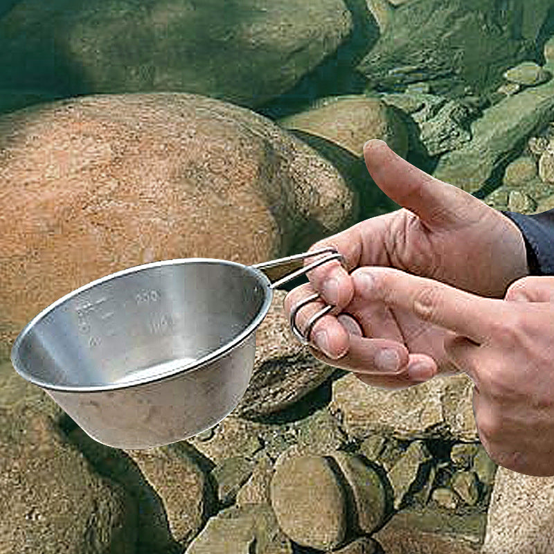 Titanium Camping Salad Bowl - Ultra-Light, Portable, Eco-Friendly Travel Tableware