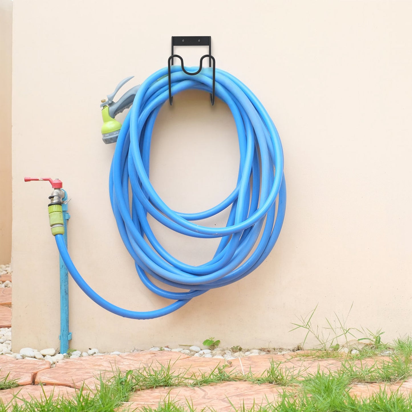 Heavy Duty Garden Hose Holder Stainless Steel Wall Mount Organizer 2 Pack