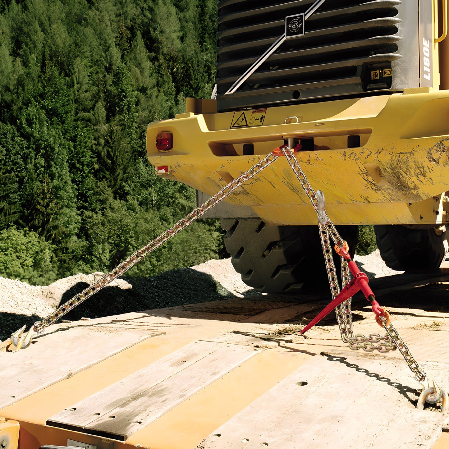 G80 Grade Tow Chain with Hooks - Heavy Duty Tie Down Chain 3/8 x 10.3 ft, 2 Pack, 7100 lbs Capacity