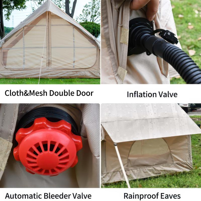 Inflatable Camping Tent for 4-6 People - Waterproof & Easy Setup