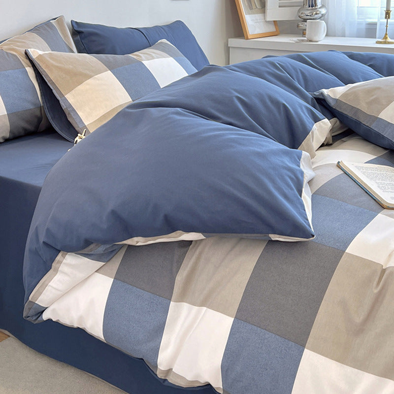 Pure Cotton Four-Piece Quilt Cover Set - Multiple Sizes & Patterns