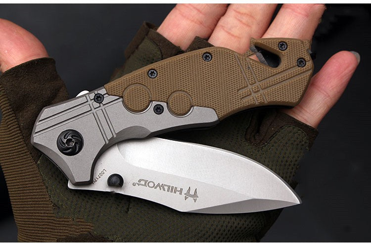 Self-Defense Folding Knife with High Hardness Blade, Portable Outdoor Knife