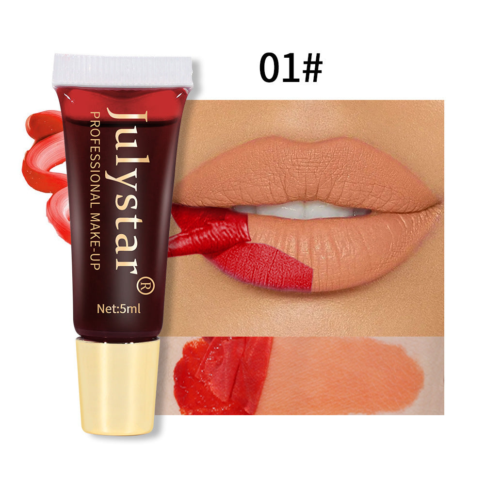 Matte Peel-Off Lip Stain - Long-Lasting Waterproof Lip Tattoo Tint