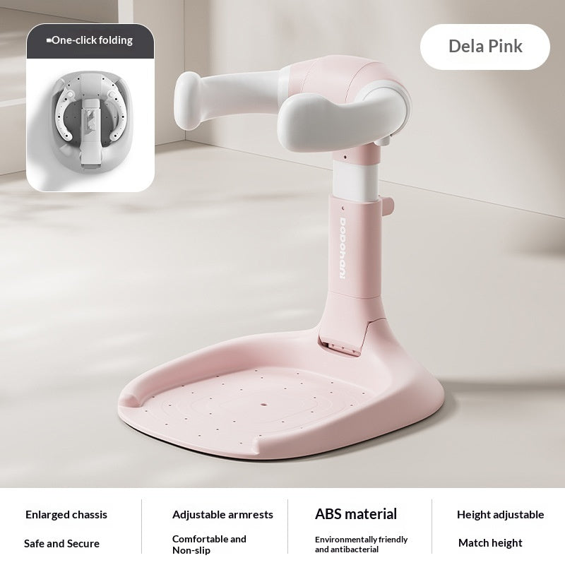 Foldable Baby Bathing Stand No Assembly Toddler Bathroom Storage